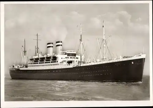 Ak Schnelldampfer Hansa, HAPAG, Fotograf Hans Hartz