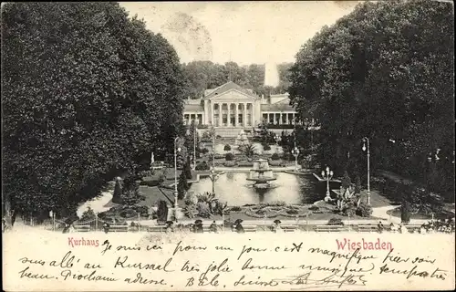 Ak Wiesbaden in Hessen, Kurhaus