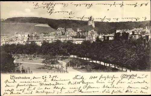 Ak Wiesbaden in Hessen, Nerothal