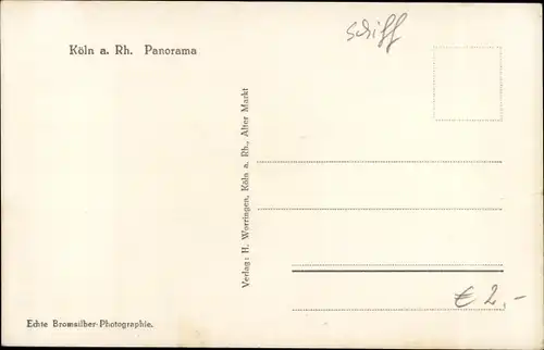 Ak Köln am Rhein, Panorama, Dom, Schiffe