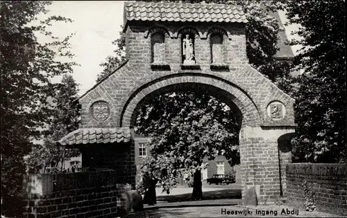 Ak Heeswijk Nordbrabant, Abdij, Ingang