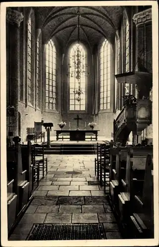 Ak Ginneken en Bavel Nordbrabant, Ned. Herv. Kerk, Interieur