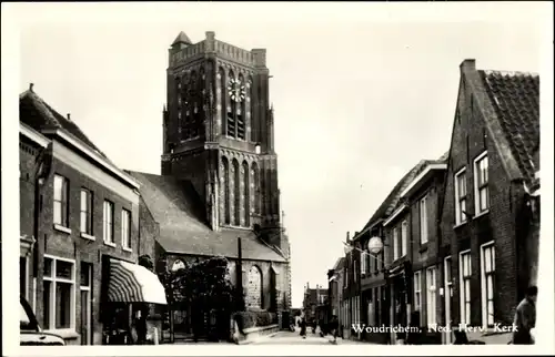 Ak Woudrichem Nordbrabant, Ned. Herv. Kerk