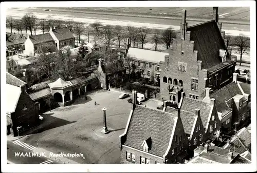 Ak Waalwijk Nordbrabant Niederlande, Raadhuisplein