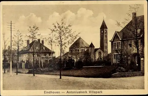 Ak Eindhoven Nordbrabant Niederlande, Antoniuskerk Villapark