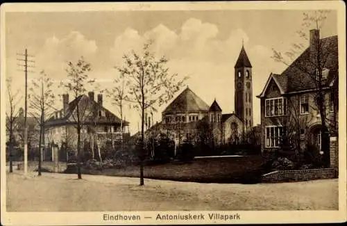 Ak Eindhoven Nordbrabant Niederlande, Antoniuskerk Villapark