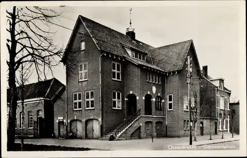 Ak Ossendrecht Woensdrecht Nordbrabant Niederlande, Gemeentehuis