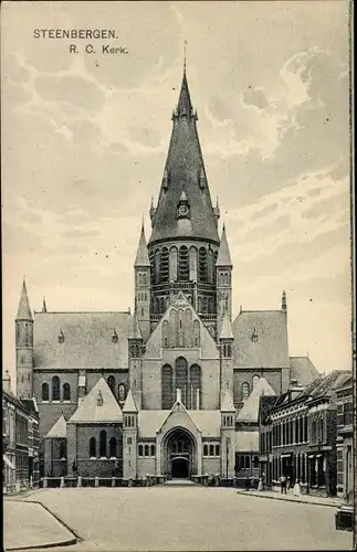 Ak Steenbergen Nordbrabant Niederlande, R. C. Kerk