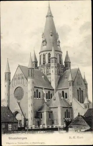 Ak Steenbergen Nordbrabant Niederlande, R. K. Kerk