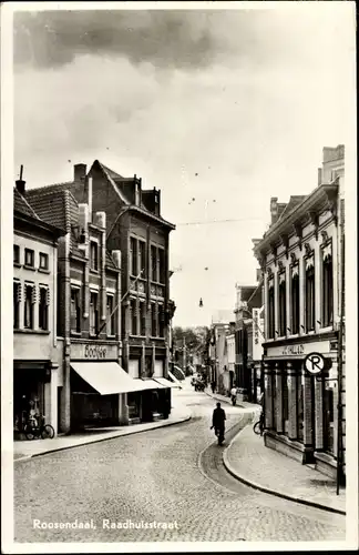 Ak Roosendaal Nordbrabant Niederlande, Raadhuisstraat