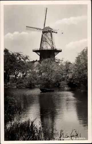 Ak Ravenstein Nordbrabant Niederlande, Windmolen