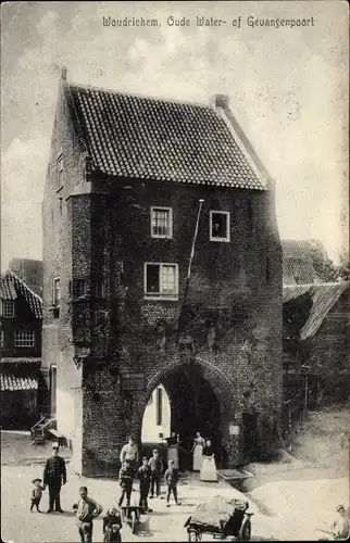 Ak Woudrichem Nordbrabant, Oude Water- of Gevangenpoort