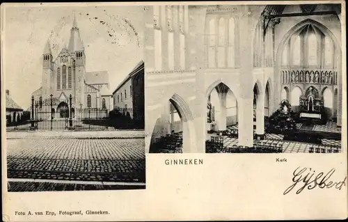 Ak Ginneken en Bavel Nordbrabant, Kerk, Innenansicht