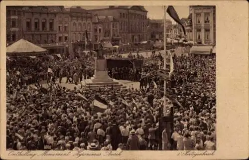 Ak 's Hertogenbosch Nordbrabant Niederlande, Onthulling Monument Hyronimus Bosch