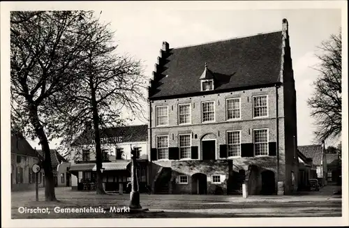 Ak Oirschot Nordbrabant, Gemeentehuis, Markt