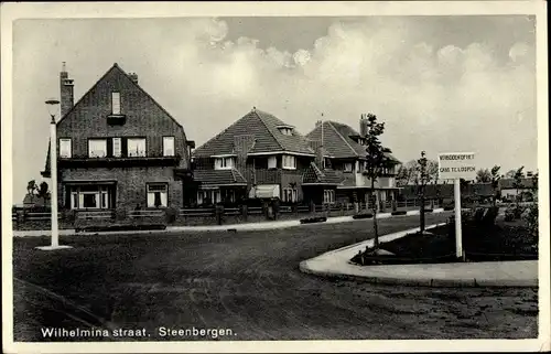 Ak Steenbergen Nordbrabant Niederlande, Wilhelmina straat