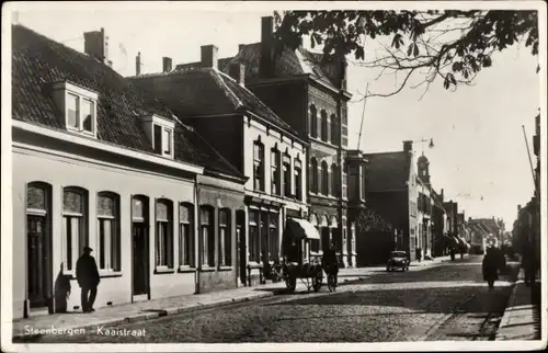 Ak Steenbergen Nordbrabant Niederlande, Kaaistraat