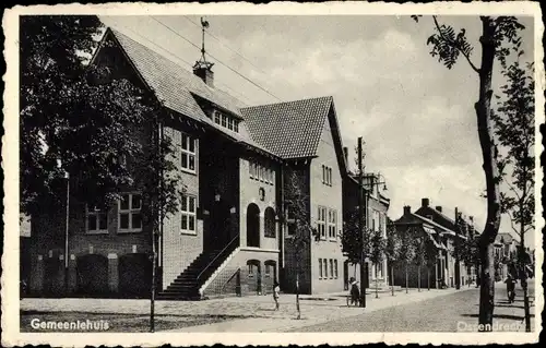 Ak Ossendrecht Woensdrecht Nordbrabant Niederlande, Gemeentehuis