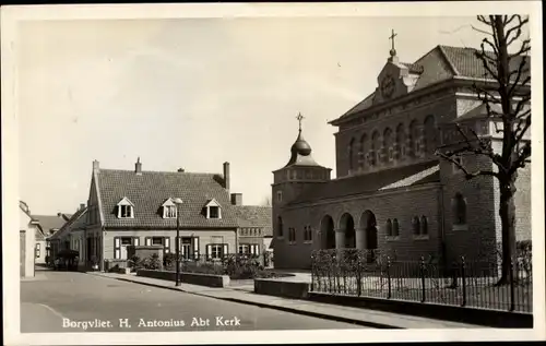 Ak Borgvliet Nordbrabant Niederlande, H. Antonius Abt Kerk