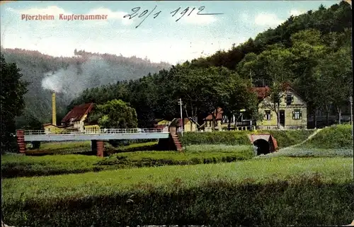 Ak Pforzheim im Schwarzwald, Kupferhammer
