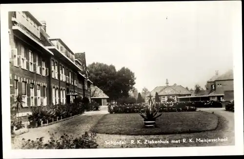 Ak Schijndel Nordbrabant Niederlande, R. K. Ziekenhuis met R. K. Meisjesschool