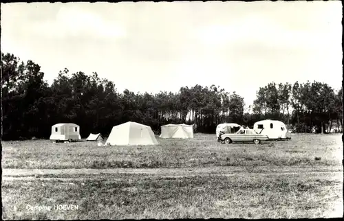 Ak Hoeven Nordbrabant Niederlande, Camping