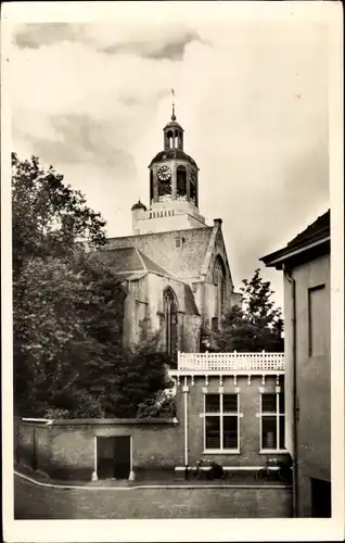 Ak Bergen op Zoom Nordbrabant Niederlande, Sint Gertrudistoren vanaf Zuivelplein