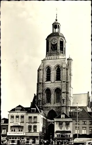 Ak Bergen op Zoom Nordbrabant Niederlande, St. Gertrudis Toren, Hotel