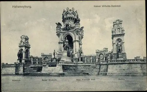 Ak Syburg Dortmund Nordrhein Westfalen, Hohensyburg, Kaiser Wilhelm Denkmal