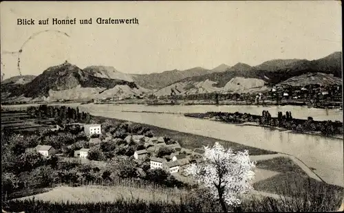 Ak Bad Honnef am Rhein, Insel Grafenwerth