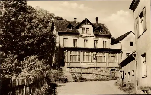 Ak Barthmühle Pöhl im Vogtland, Gasthof Elstertalbrücke