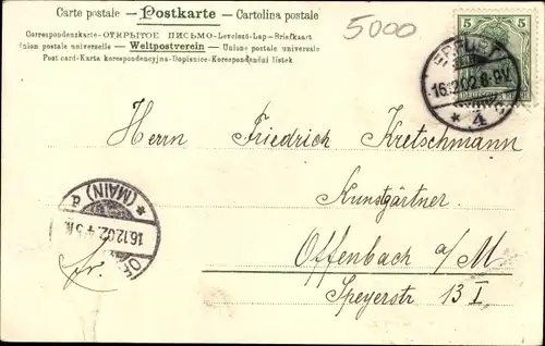 Ak Erfurt in Thüringen, Ortsansicht