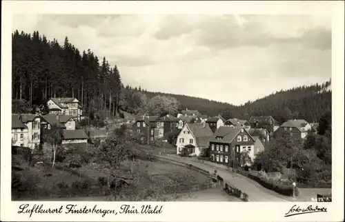 Ak Finsterbergen Friedrichroda im Thüringer Wald, Blick zur Karlstraße