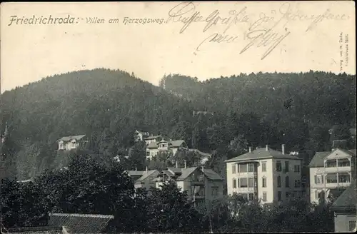 Ak Friedrichroda im Thüringer Wald, Villen am Herzogsweg