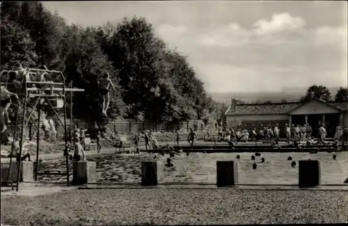 Ak Schönau vor dem Walde in Thüringen, Waldschwimmbad