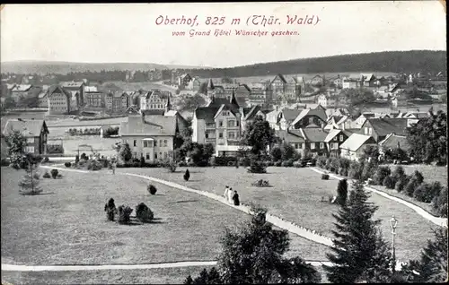 Ak Oberhof im Thüringer Wald, Gesamtansicht, Gesehen vom Grand Hotel Wünscher