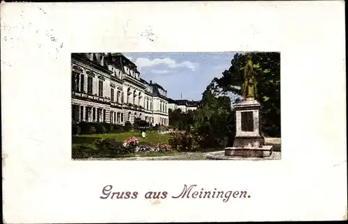 Ak Meiningen in Thüringen, Gebäude, Denkmal