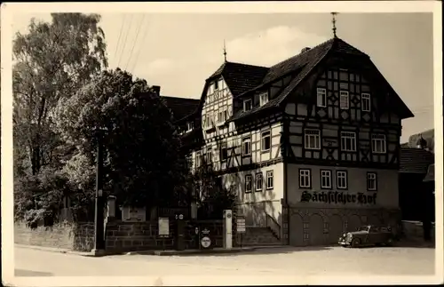 Ak Dermbach in der Rhön, Gasthof Sächsischer Hof