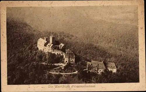 Ak Lutherstadt Eisenach in Thüringen, Wartburg, Fliegeraufnahme