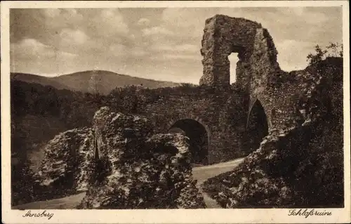 Ak Arnsberg im Sauerland Westfalen, Schlossruine