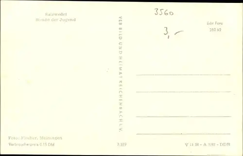 Ak Salzwedel in der Altmark, Straße der Jugend, Geschäfte