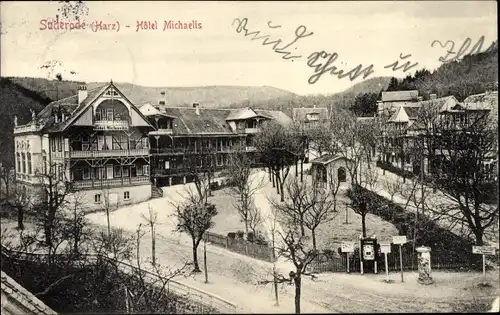 Ak Bad Suderode Quedlinburg im Harz, Hotel Michaelis