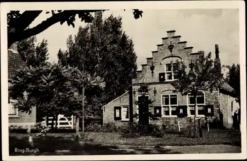 Ak Burgh Haamstede Schouwen Duiveland Zeeland Niederlande, Ring Burgh, Giebelhaus
