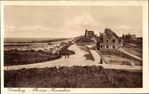 Ak Domburg Veere Zeeland Niederlande, Pension Zonneduin