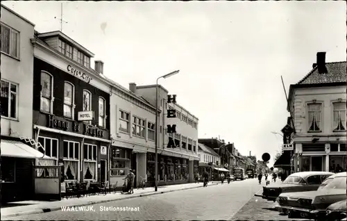 Ak Waalwijk Nordbrabant Niederlande, Stationsstraat