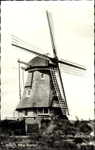 Ak Ruinen Drenthe Niederlande, Molen Engeland