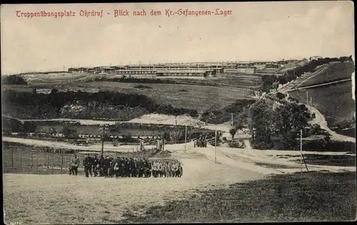 Ak Ohrdruf im Thüringischen Kreis Gotha, Truppenübungsplatz, Gefangenenlager