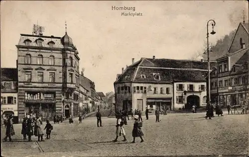 Ak Homburg in der Pfalz Saarland, Marktplatz