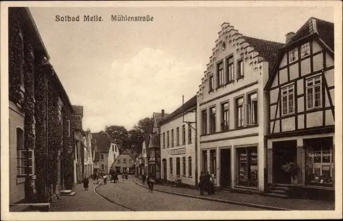 Ak Melle in Niedersachsen, Mühlenstraße