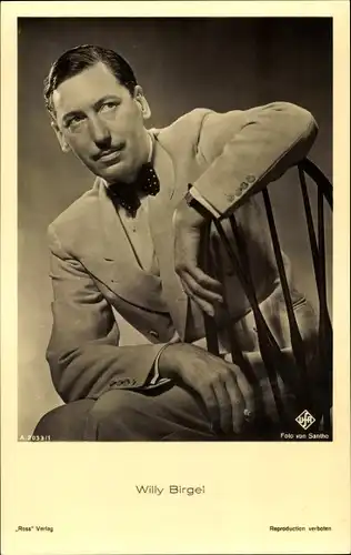 Ak Schauspieler Willy Birgel, Portrait, Ross Verlag Nr. A 2033/1